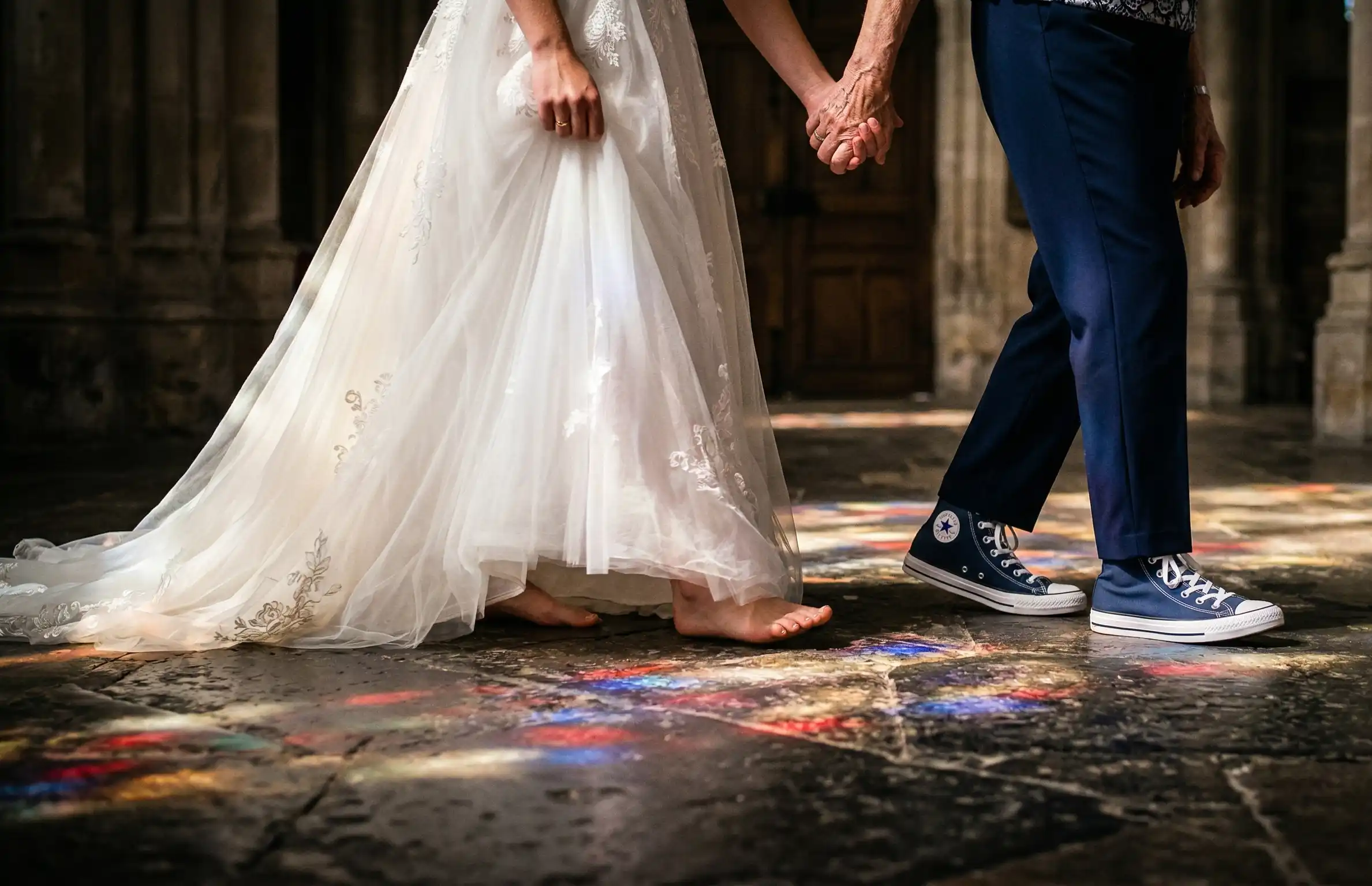 Wzruszająca babciaFine Art detal Fine Art ślub