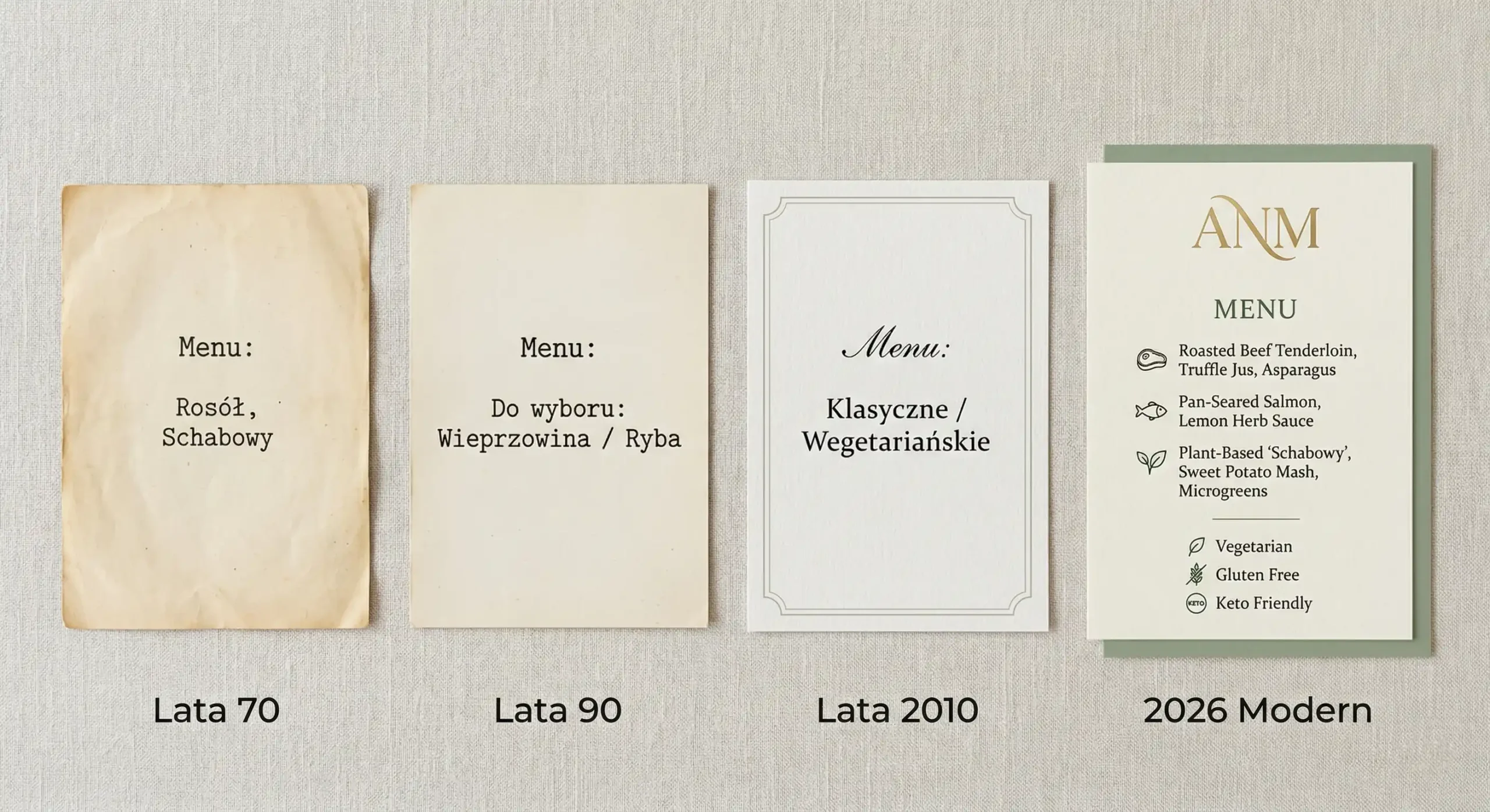 Nowoczesne wegetariańskie danie weselne Fine Art