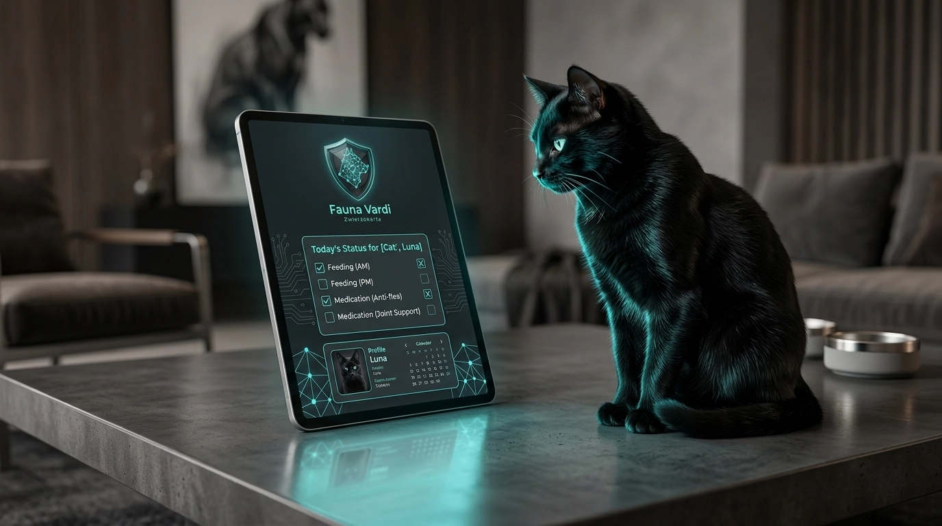 Fauna Vardi digital pet card displayed on a mobile phone