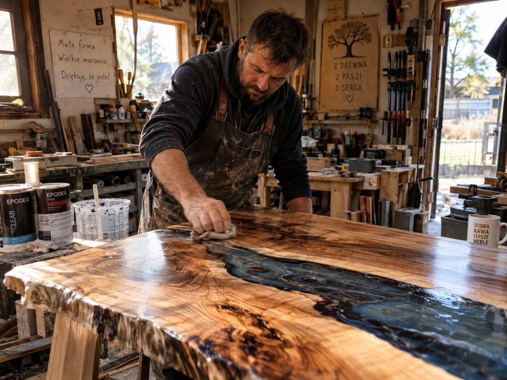 He made beautiful tables, but customers couldn't find him.